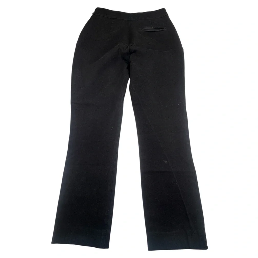 Sezane Paris Pants Women's Size 34 Black Cotton Jeans Preppy Side Zipper Casual